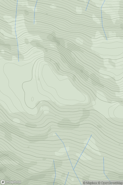 Thumbnail image for Meall Mor [Loch Lomond to Strathyre] showing contour plot for surrounding peak